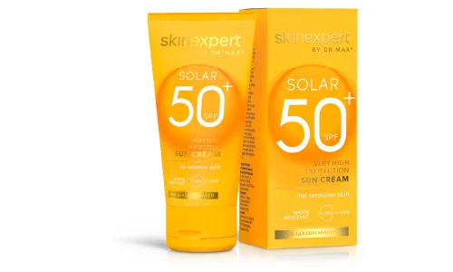 SKINEXPERT BY DR. MAX Solar SPF50+ Opaľovací Krém 1×50 ml, opaľovací krém