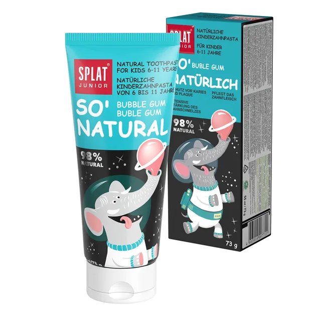 SPLAT JUNIOR zubná pasta pre deti 6-11 rokov BUBBLE GUM 1×50 ml, pre deti