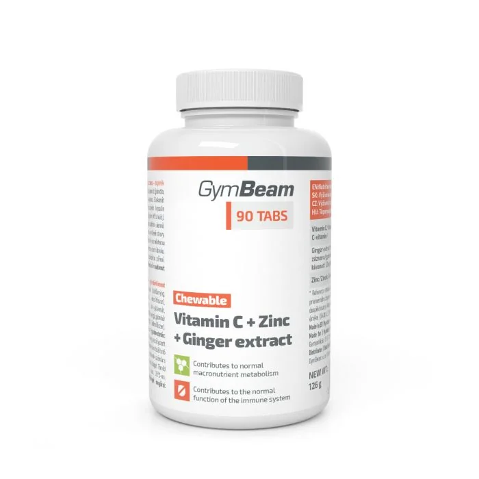 Gymbeam vit c + zn + extrakt zo zazvoru 90tbl 1×90 tbl, výživový doplnok