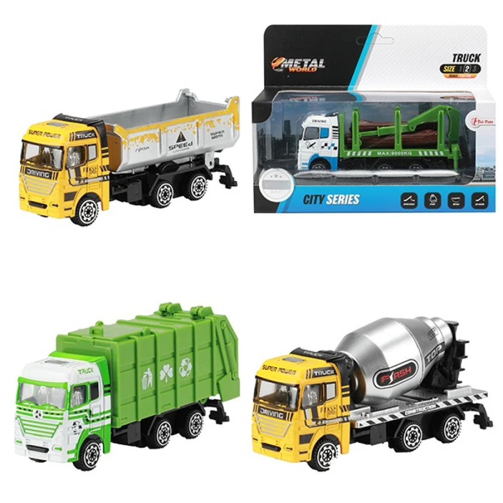 KOVOVÝ model nákladného auta 4 Varianty-Toi Toys