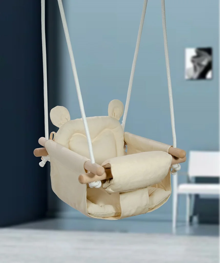 2Kids Toys Hojdačka Macko béžová