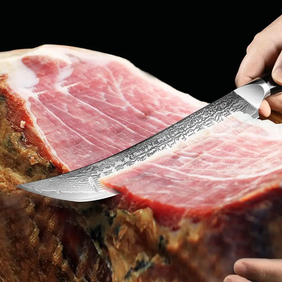 Damaškový kuchynský nôž Fuču-Slicing/Čierna