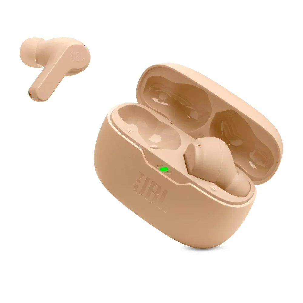 Slúchadlá BLUETOOTH do uši JBL WAVE BEAM BEIGE (TWS)