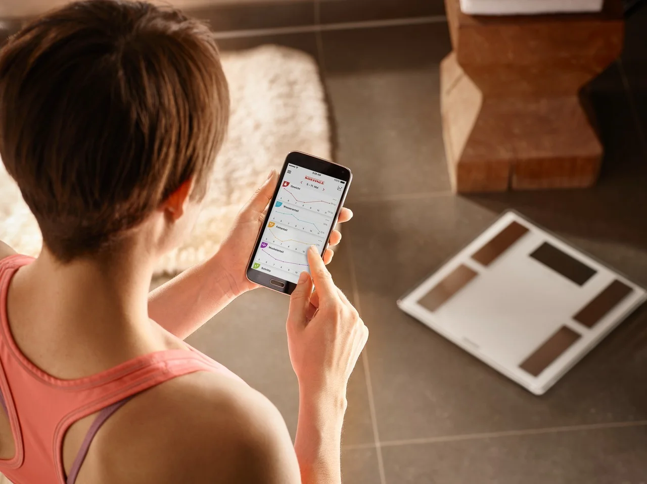 Soehnle Osobná váha Shape Sense Connect 100 1×1 ks, osobná váha