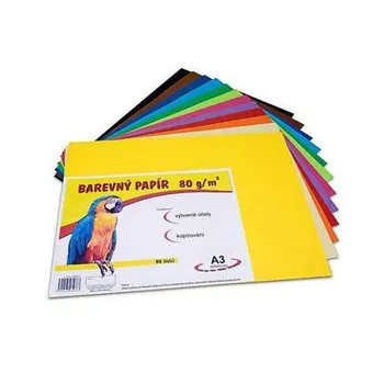 STEPA Farebný papier A3 1×60 ks, farebný papier