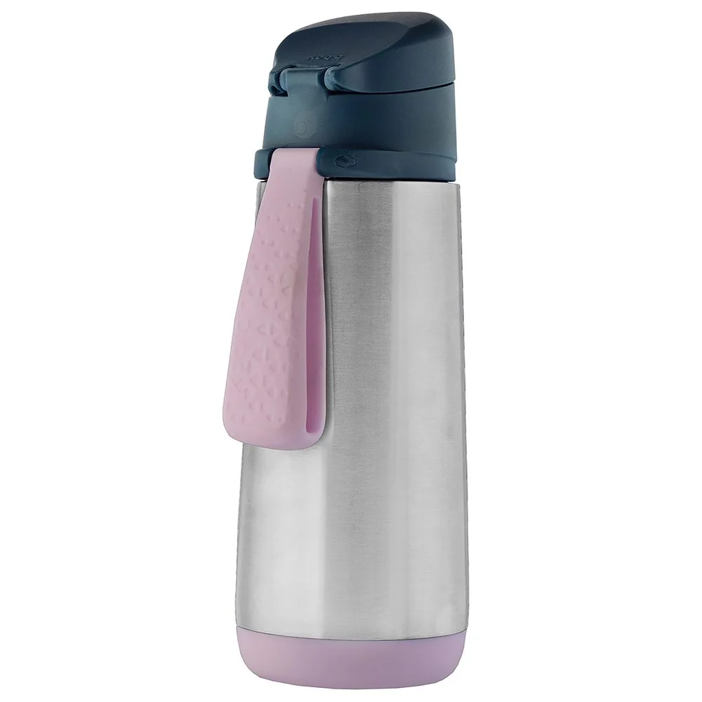 Športová termoska na pitie 500 ml indigo/ružová