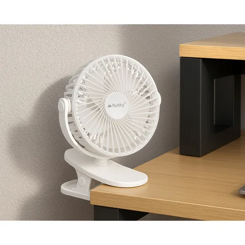 MG Clip bezdrôtový stolný ventilátor, biely