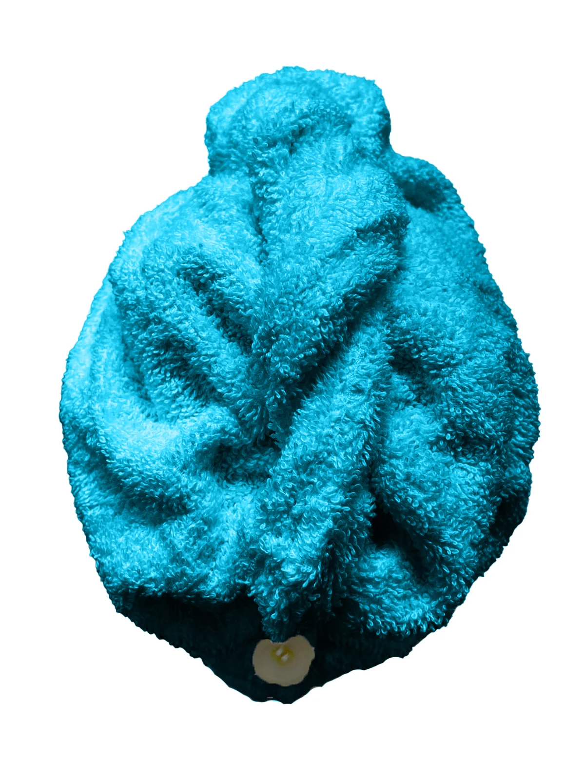 Rýchloschnúci froté turban na vlasy, tyrkysový 