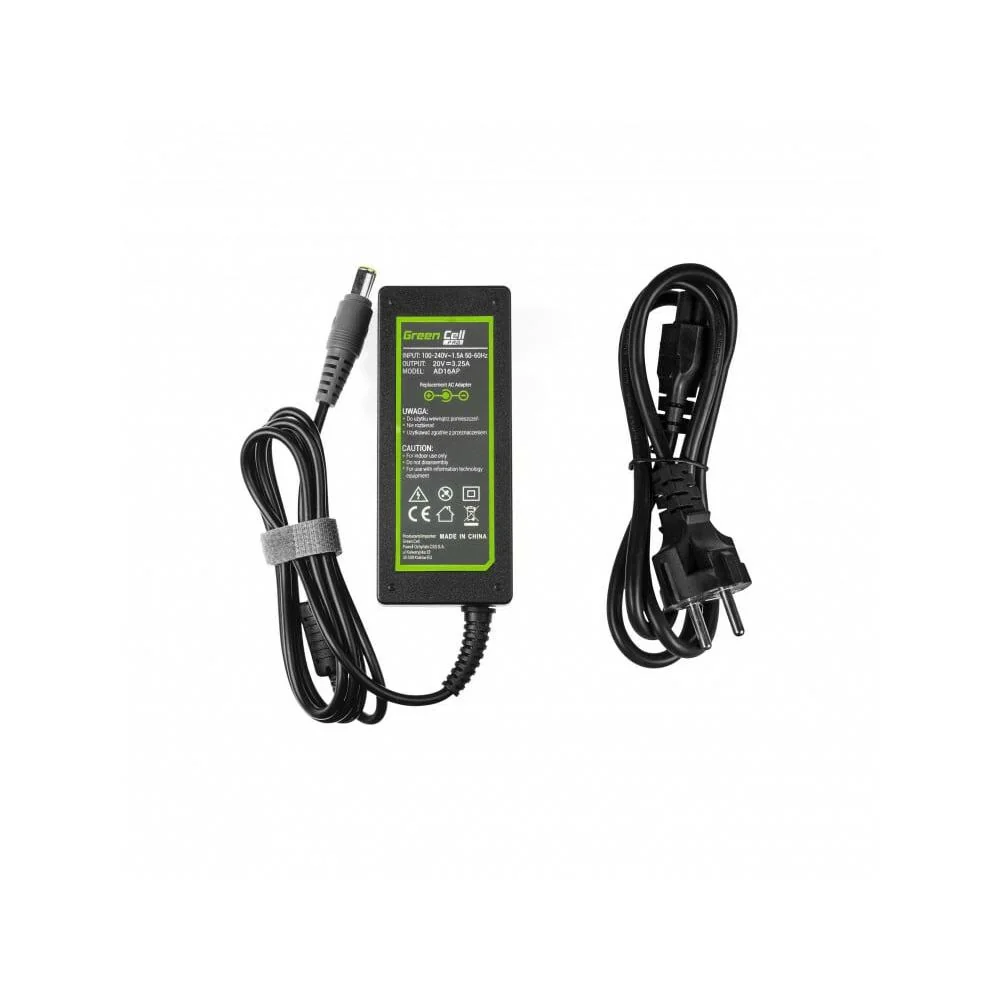 Green Cell AD16AP PRO nabíjačka pre notebooky Lenovo 20V 3.25A 65W