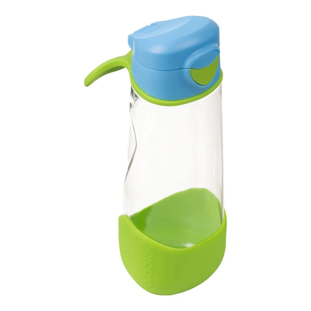 Športová fľaša na pitie 600 ml modrá/zelená
