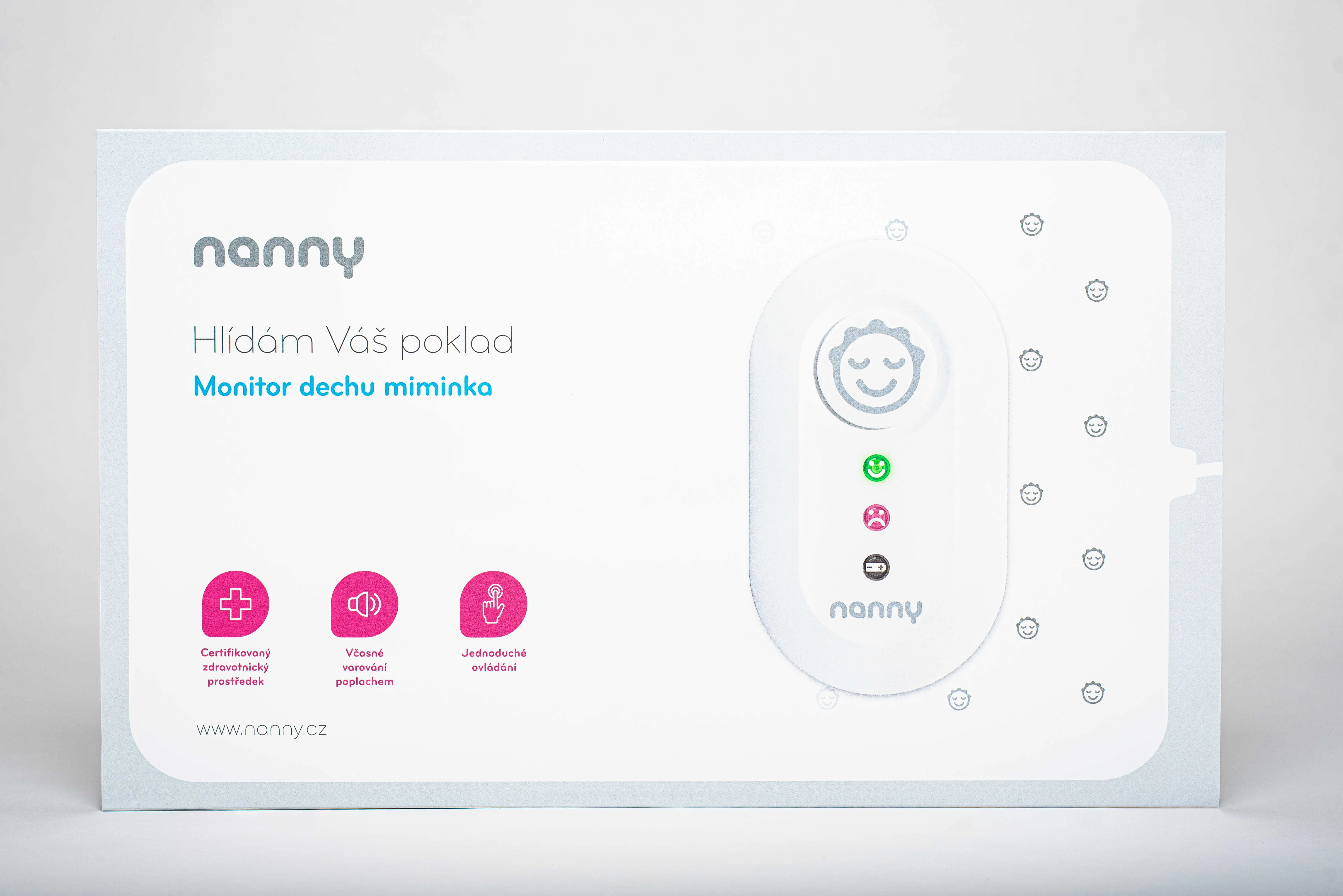 Nanny BM-02 Monitor dychu 1 set