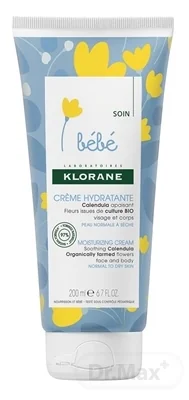 KLORANE BEBE CRÈME HYDRATANTE 1×200 ml, hydratačný krém na tvár a telo