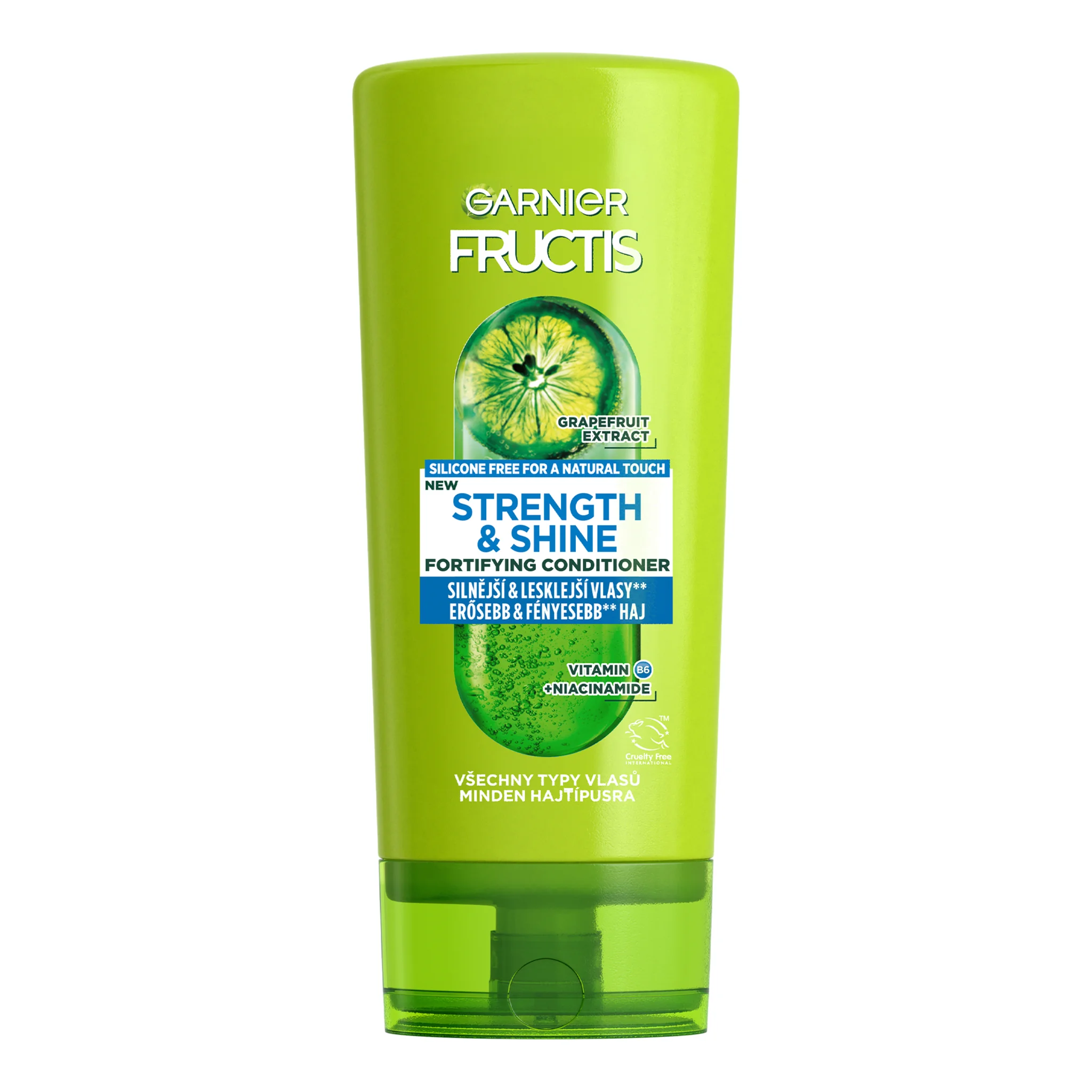 Garnier Fructis Strength & Shine Posilňujúci balzam pre všetky typy vlasov bez lesku a sily 1×200 ml, balzam na vlasy