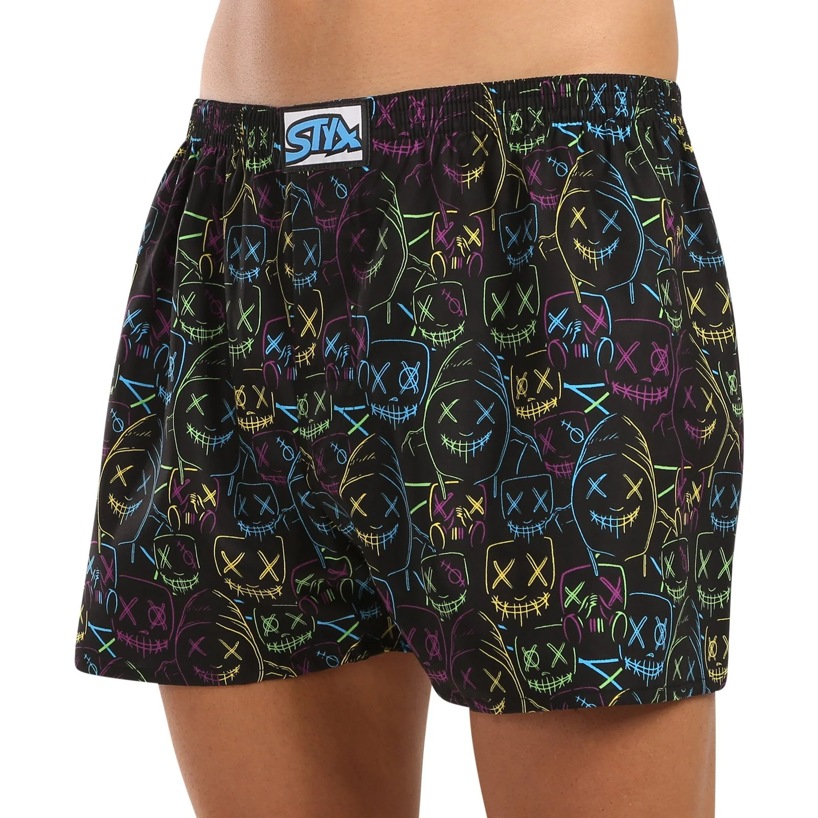 3PACK pánske trenky art klasická guma viacfarebné (3A18023) XL