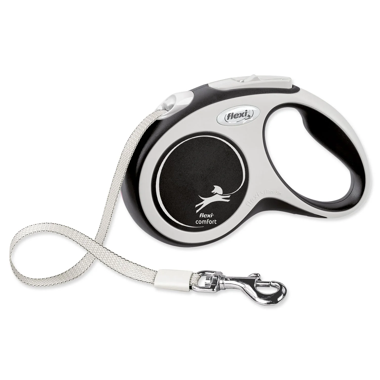 flexi New Comfort S popruh 5m čierna do 15kg