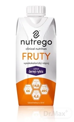 Nutrego FRUTY 12×330 ml, s príchuťou čierna ríbezľa