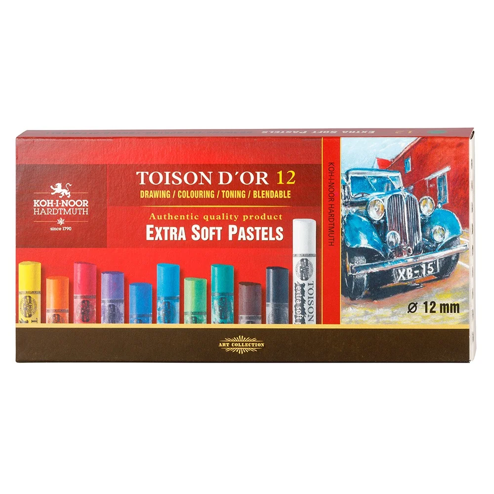 Prašné kriedy TOISON D´OR EXTRA SOFT 8552/12 súprava 12 ks