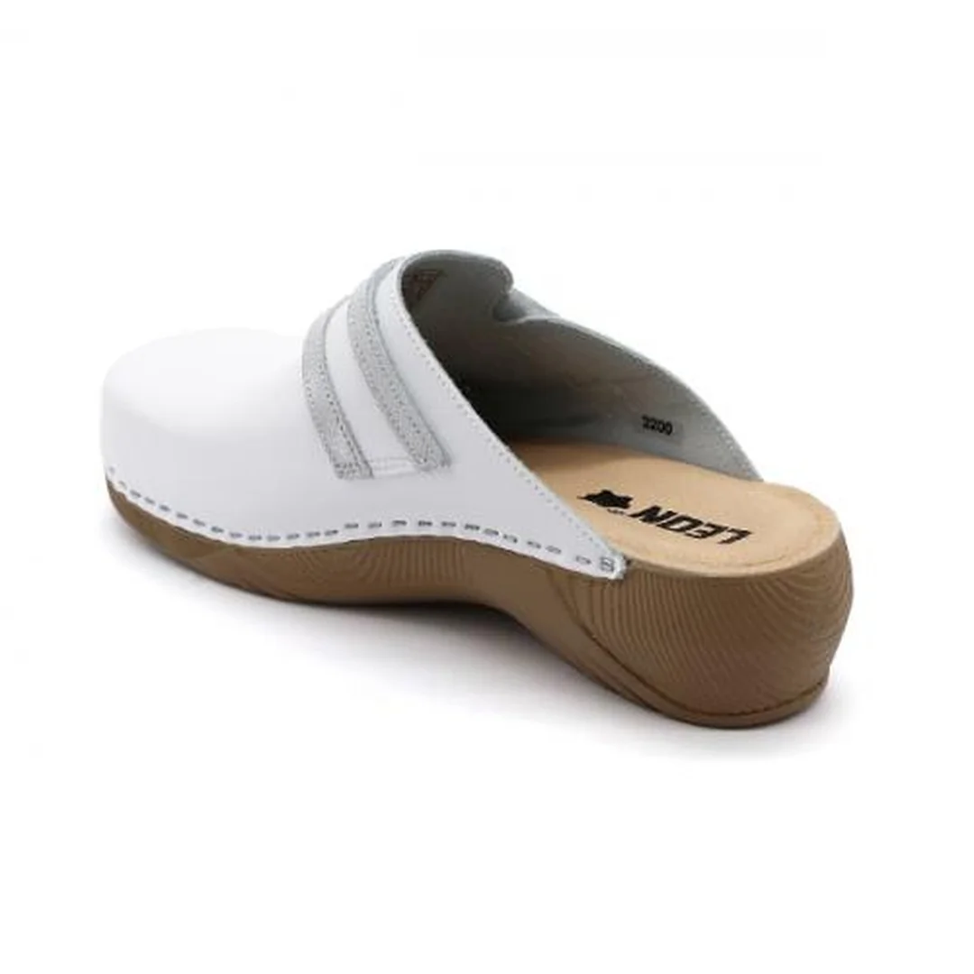 Leon 3200 Dámska pracovná zdravotná celokožená obuv 39 - 25cm, perla, 4,5 cm