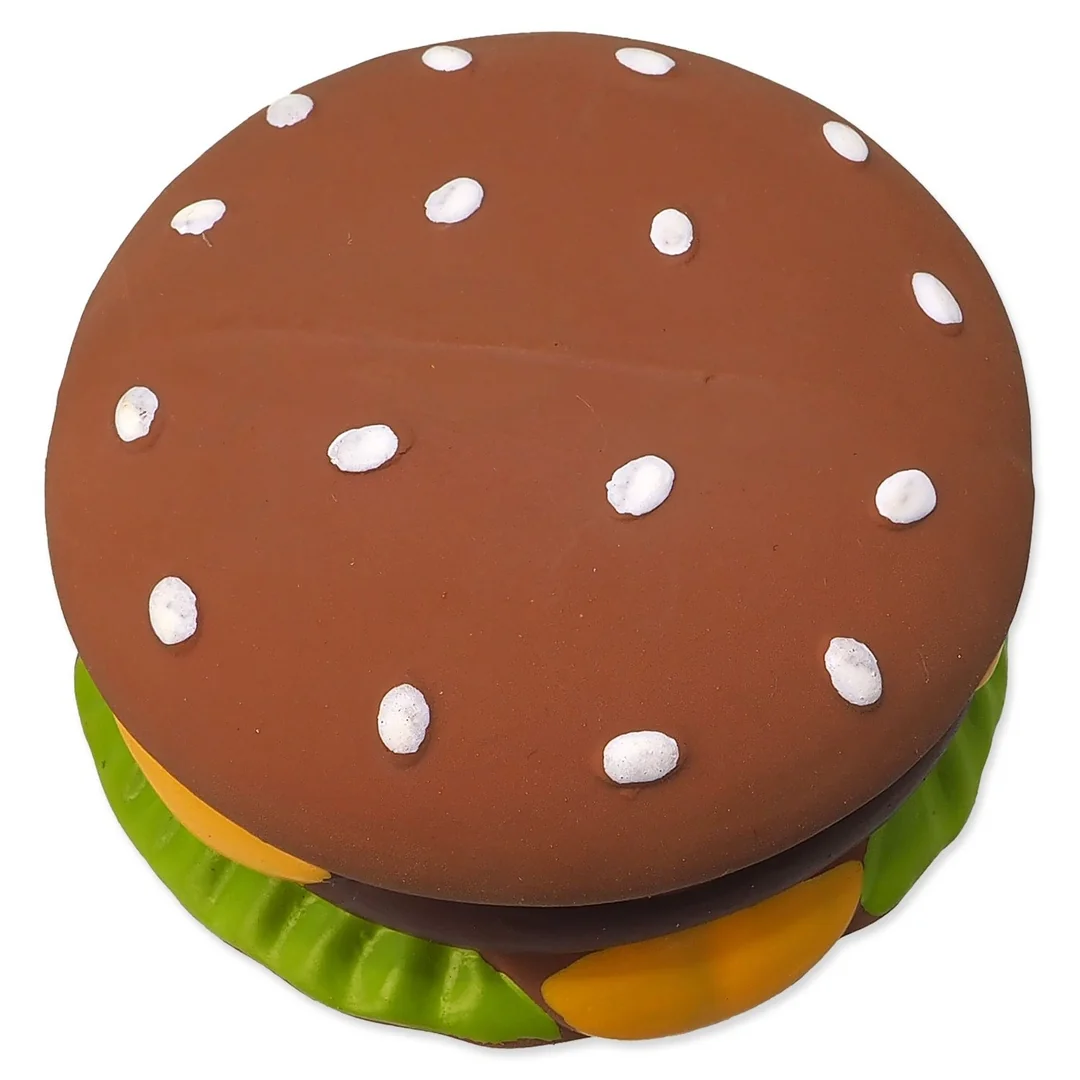 Hračka Dog Fantasy Latex hamburger so zvukom 8cm