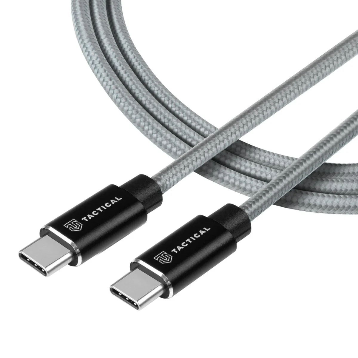 Extra pevný kábel USB-C/USB-C 100W 20V/5A - 0.3m - Sivá SKU: 31192