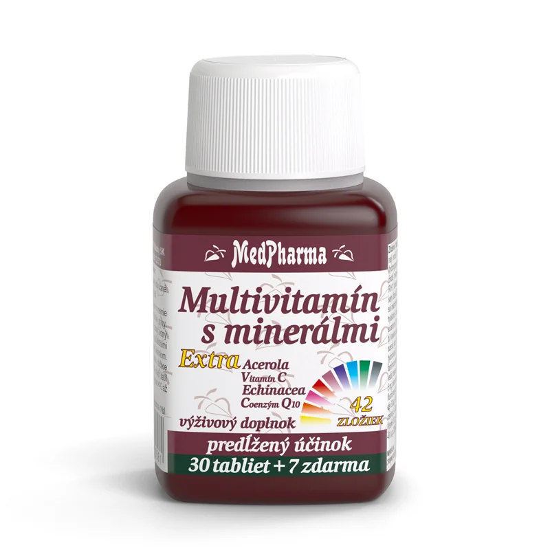 MedPharma MULTIVITAMIN S MINERÁL. EXTRA 42 ZLOŽIEK 1×37 tbl, výživový doplnok
