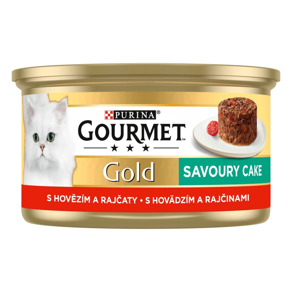 Gourmet Gold Savoury Cake konzerva pre mačky hovädzie 85 g 1×1 ks