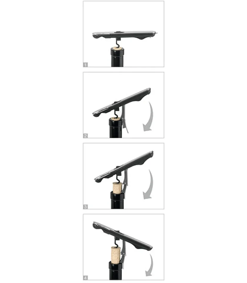 AdHoc 2-stupňový otvárač na fľaše a korkové zátky KU50 PUSHPULL