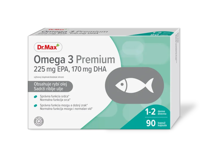 Dr. Max Omega 3 Premium 1×90 cps, výživový doplnok