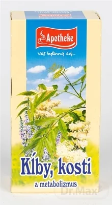 APOTHEKE ČAJ KĹBY, KOSTI A METABOLIZMUS 20×1,5 g (30 g), bylinný čaj