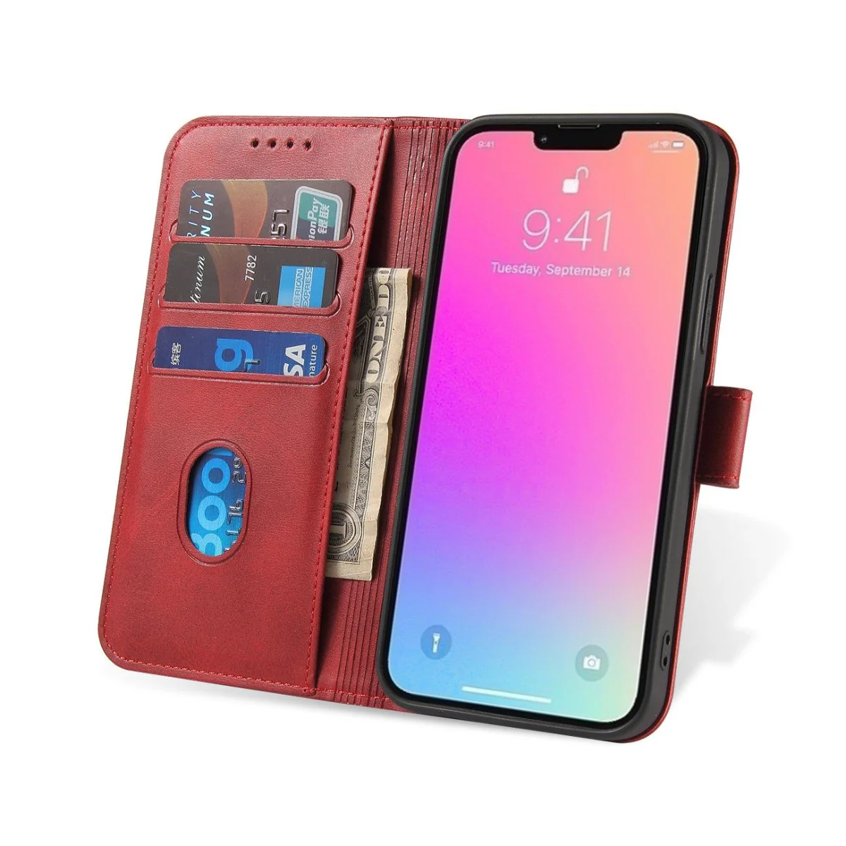 MG Magnet knižkové puzdro na Samsung Galaxy S23 Plus, červené