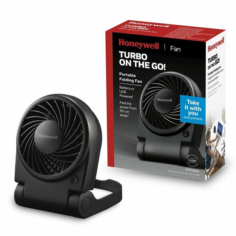 Honeywell TURBO ON THE GO HTF090E Bezdrôtový skladací ventilátor 3v1 1×1 ks, ventilátor