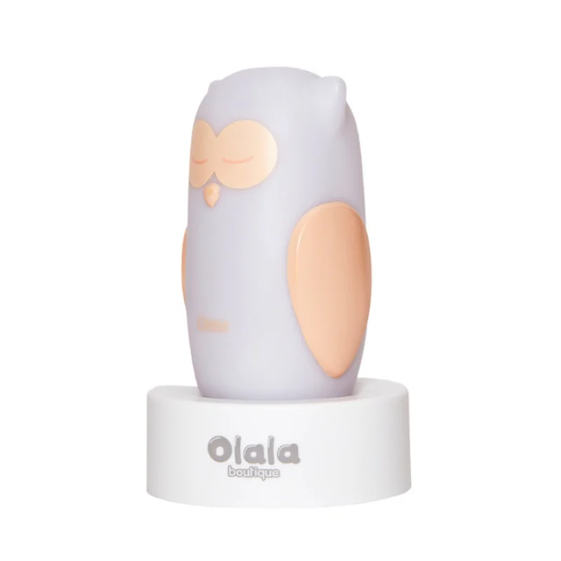 Olala Boutique LED nočné svetlo Sova Come, biela