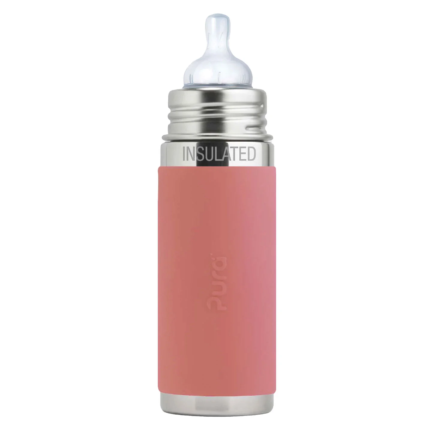 Pura dojčenská TERMO fľaša 260ml - Rose