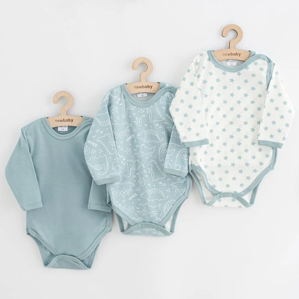 Dojčenské body bez rukávov Clouds modré, vel. 86 (12-18m)