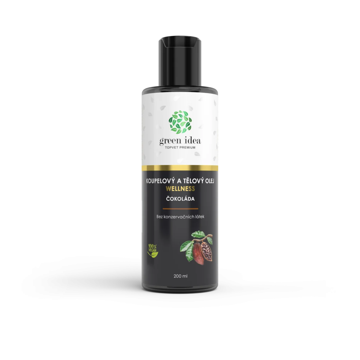 Čokoláda – kúpeľový a telový olej 200 ml – Green idea