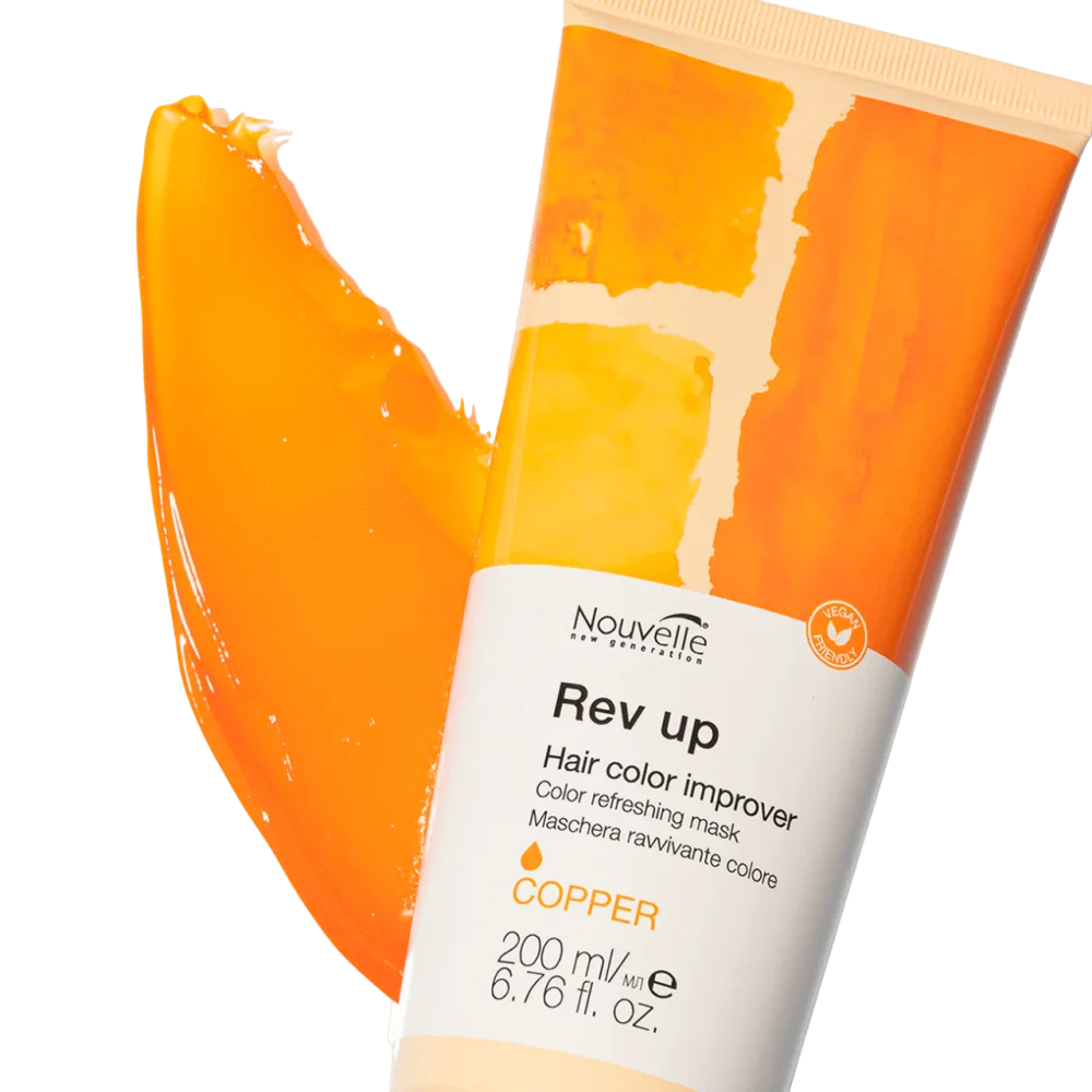 NOUVELLE Farebná maska REV UP RAME - Copper - Oranžová