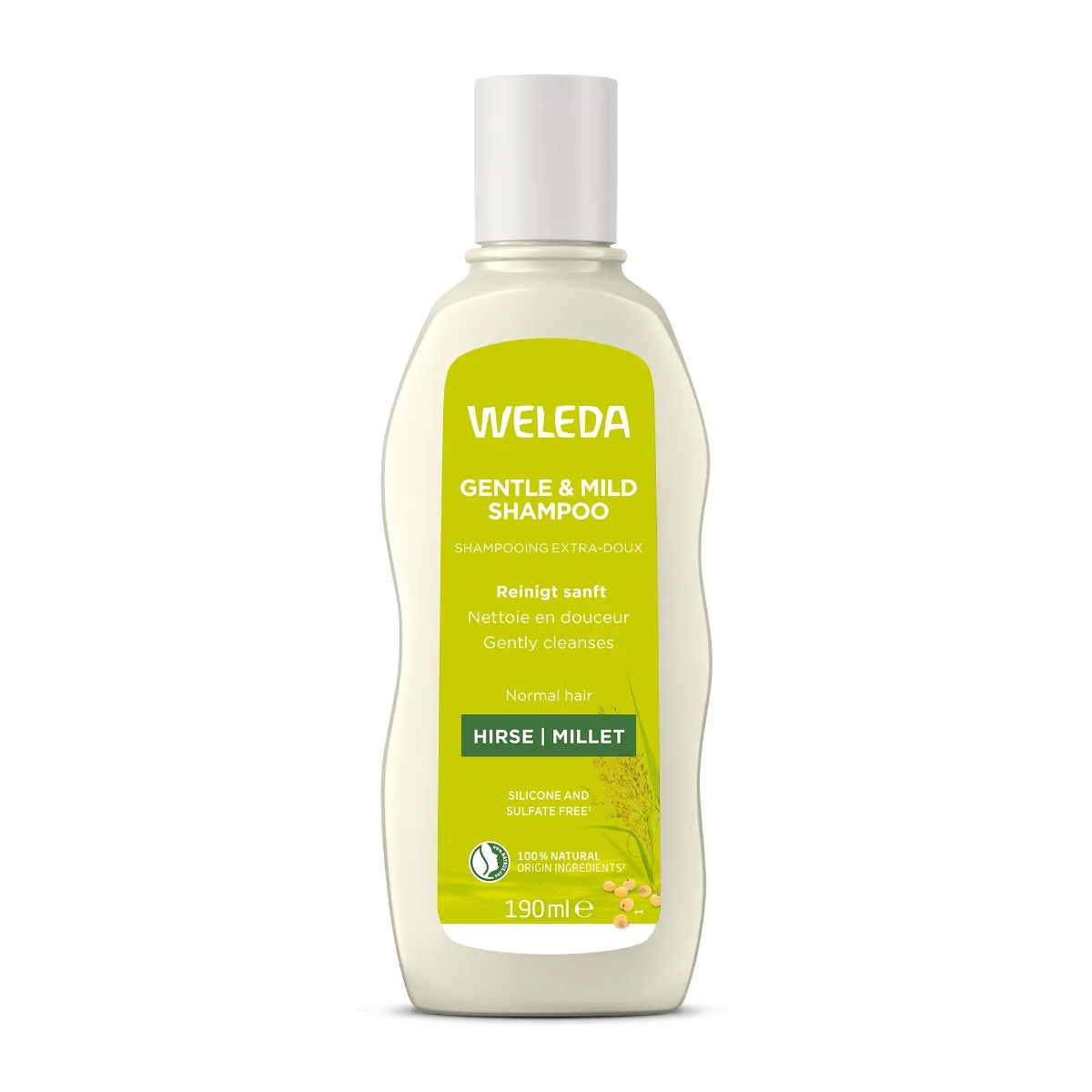 WELEDA Vyživujúci šampón s prosom na normálne vlasy 1×190 ml, normálne vlasy