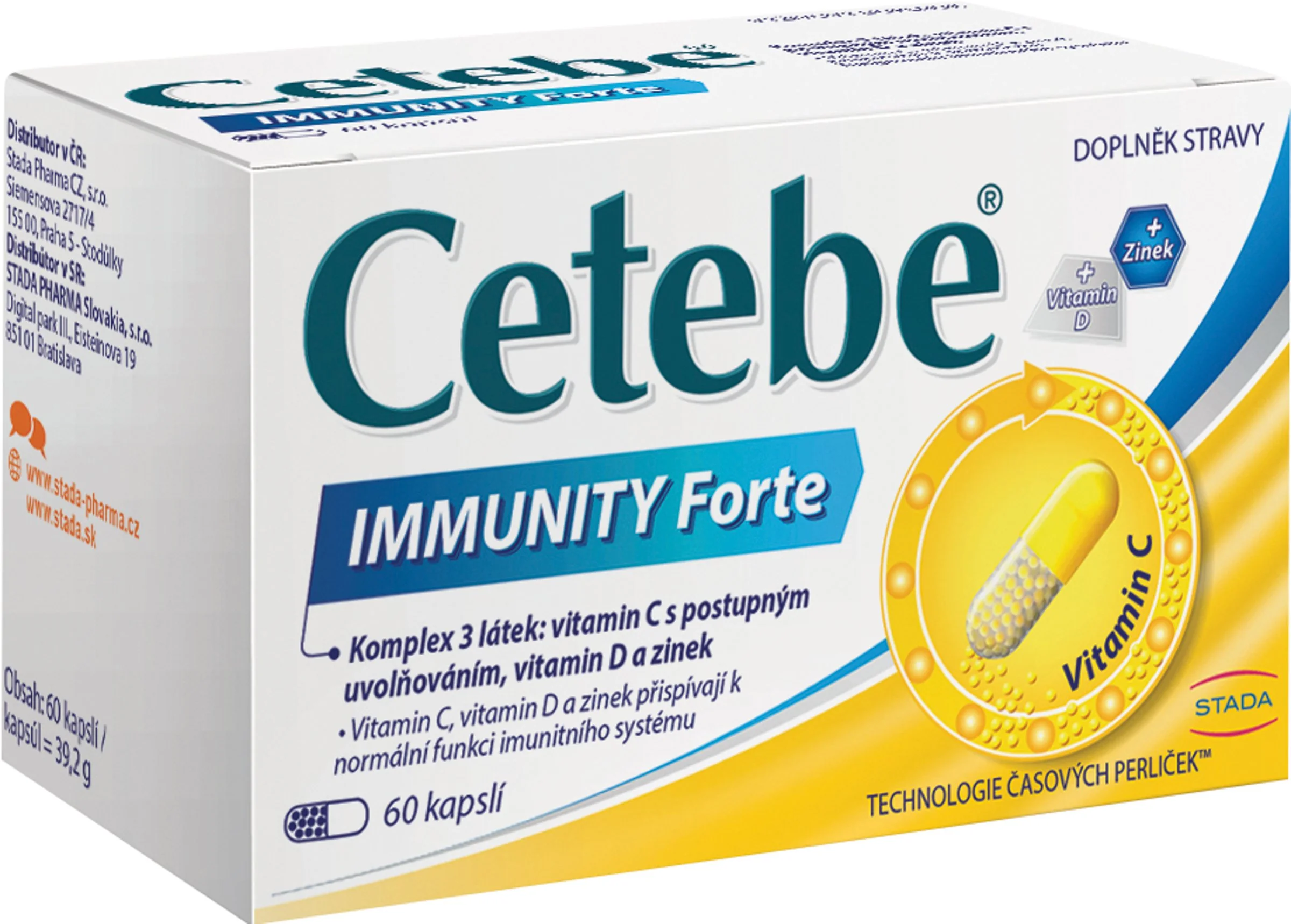 Cetebe Immunity Forte 1×60 cps, výživový doplnok