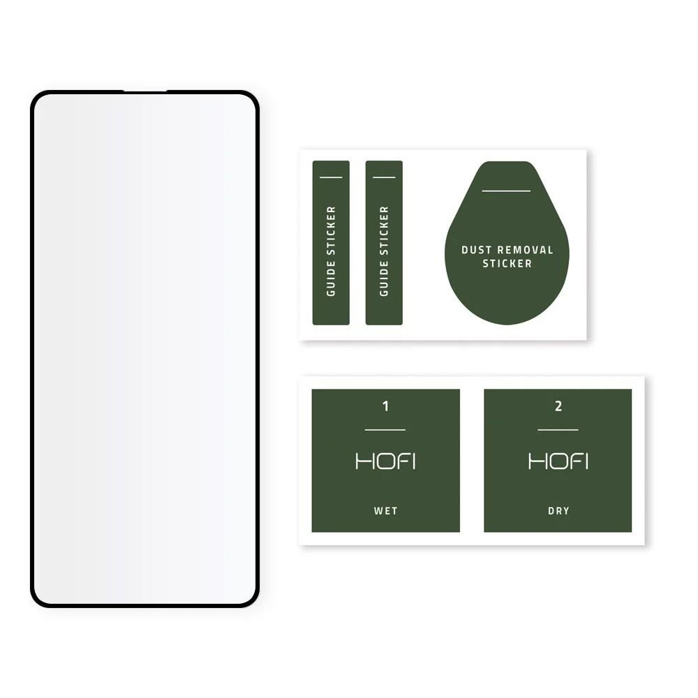 HOFI Glass Pro Full Screen ochranné sklo na Samsung Galaxy A52 / A52S, čierne čierne