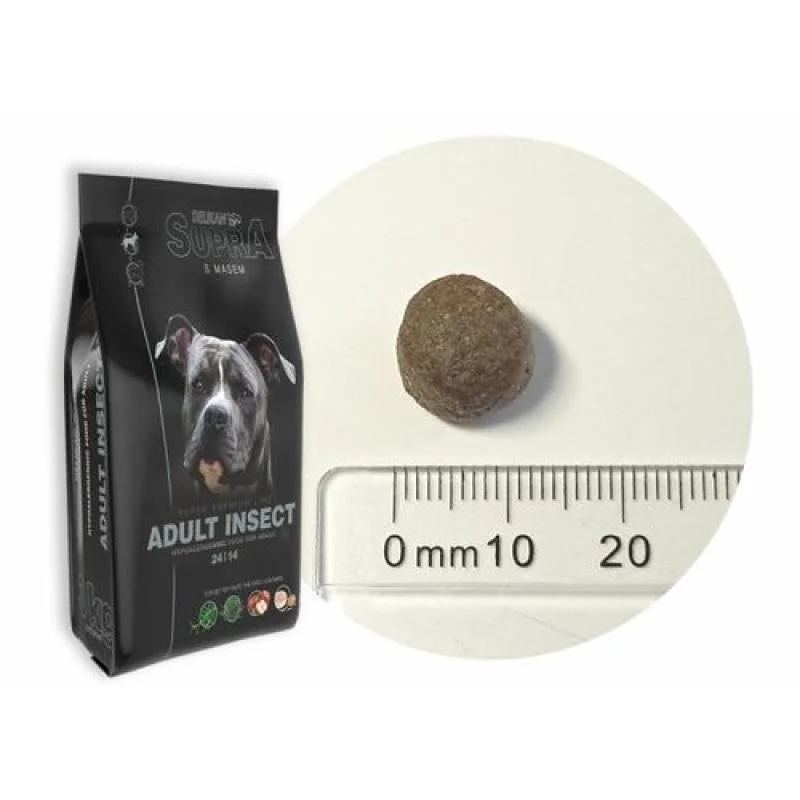 DELIKAN SUPRA Adult Insect 3kg superprémiové krmivo pre dospelé psy s obsahom hmyzieho proteínu
