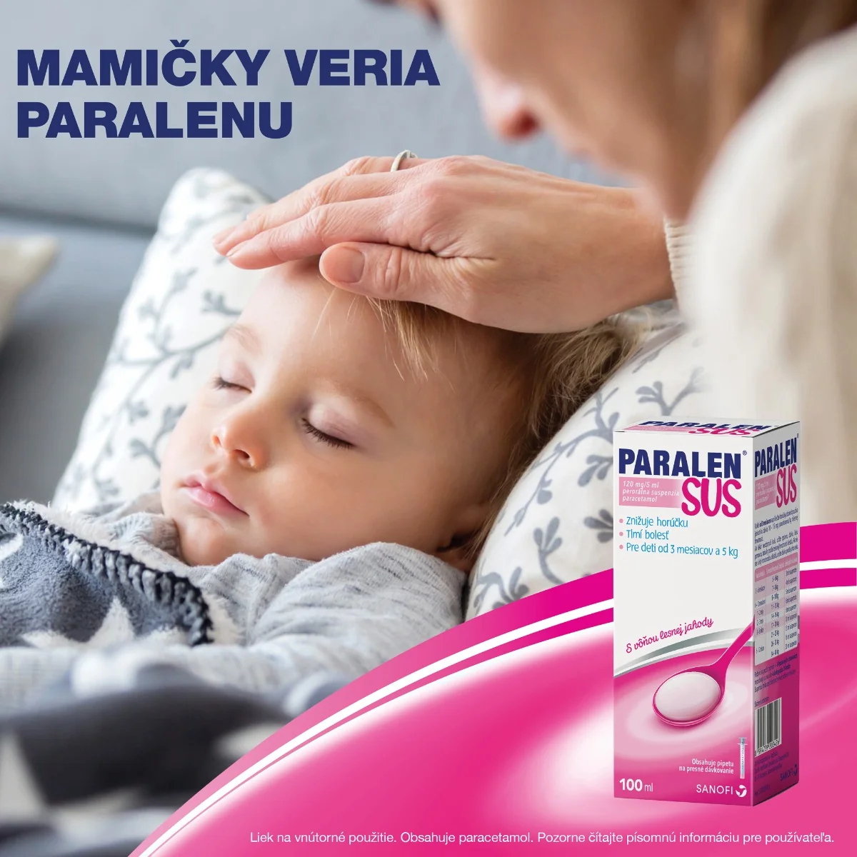 Paralen SUS Pre deti Suspenzia 100 ml
