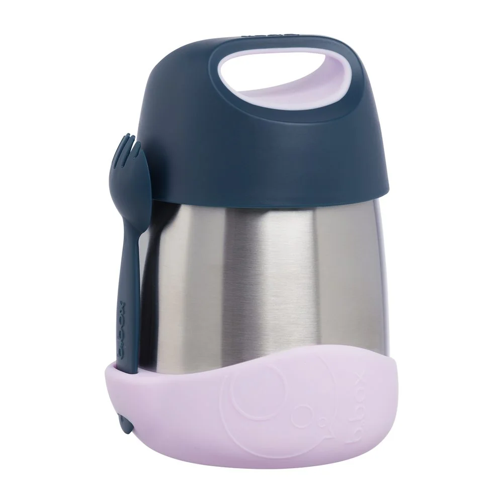 Termoska na jedlo 335 ml indigo/ružová