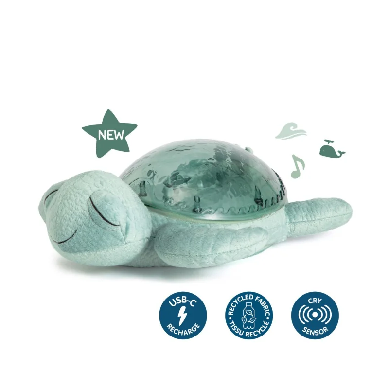 CLOUD B Tranquil Turtle nočné svetielko s melódiou, zelená