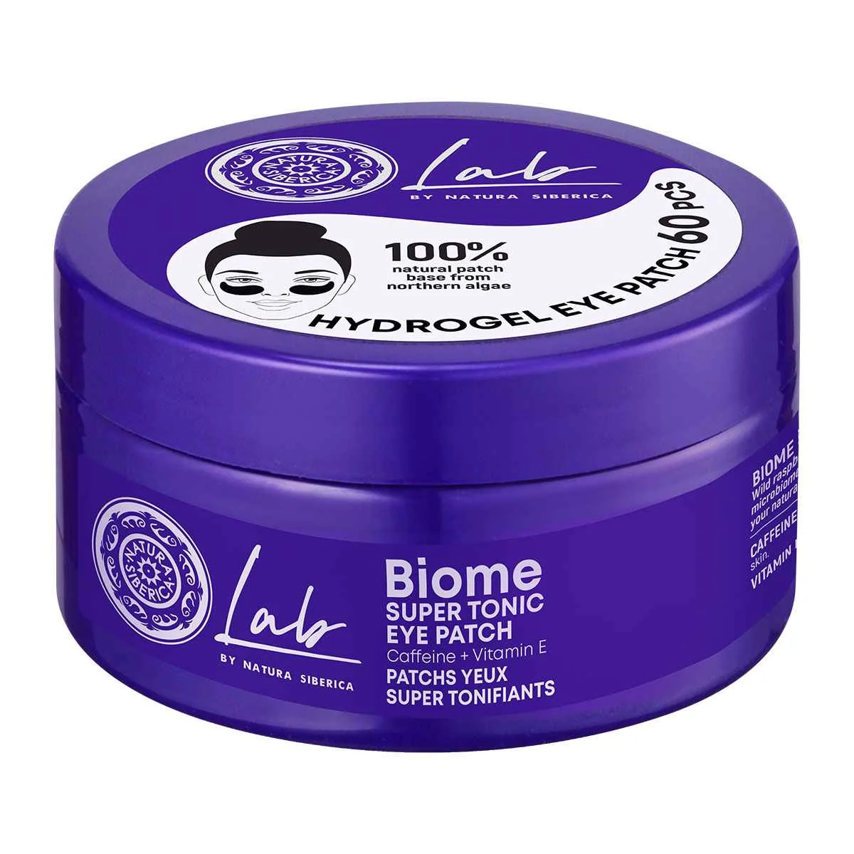 Lab by Natura Siberica Hydrogélové tónovacie vankúšiky na oči 1×60 ks, hydrogélové tónovacie vankúšiky na oči