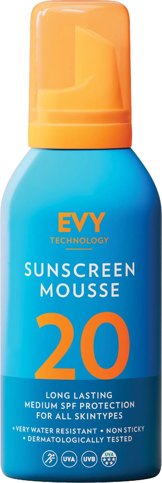 EVY Technology Opaľovacia pena SPF 20 na telo a tvár 150 ml