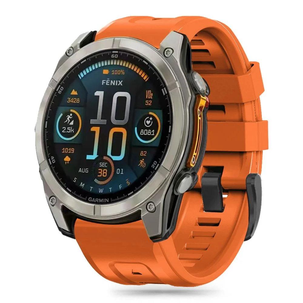 Tech-Protect Silicone remienok na Garmin Fenix 5x / 5x Plus / 6x / 6x Pro / 7x / 8 51mm, orange