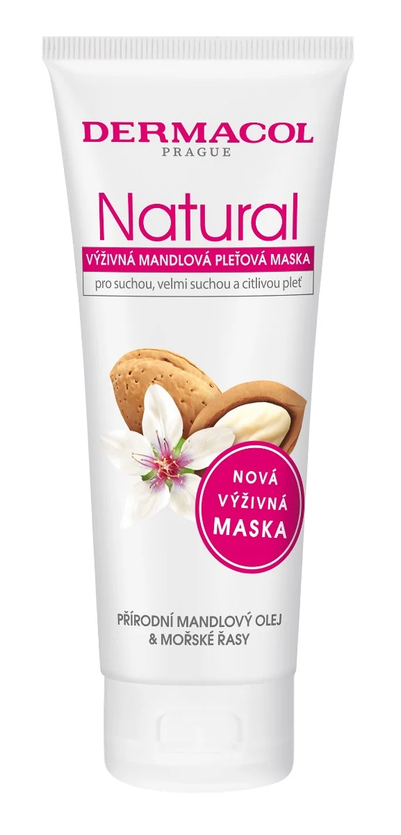Dermacol NATURAL Výživná mandĺová pleťová maska 1×100 ml, pleťová maska
