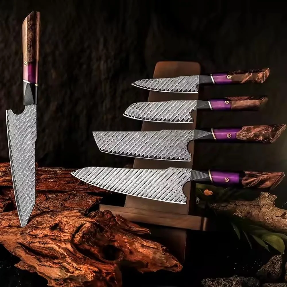 Damaškový kuchynský nôž Small Santoku 23,5cm, čepeľ 12,5cm