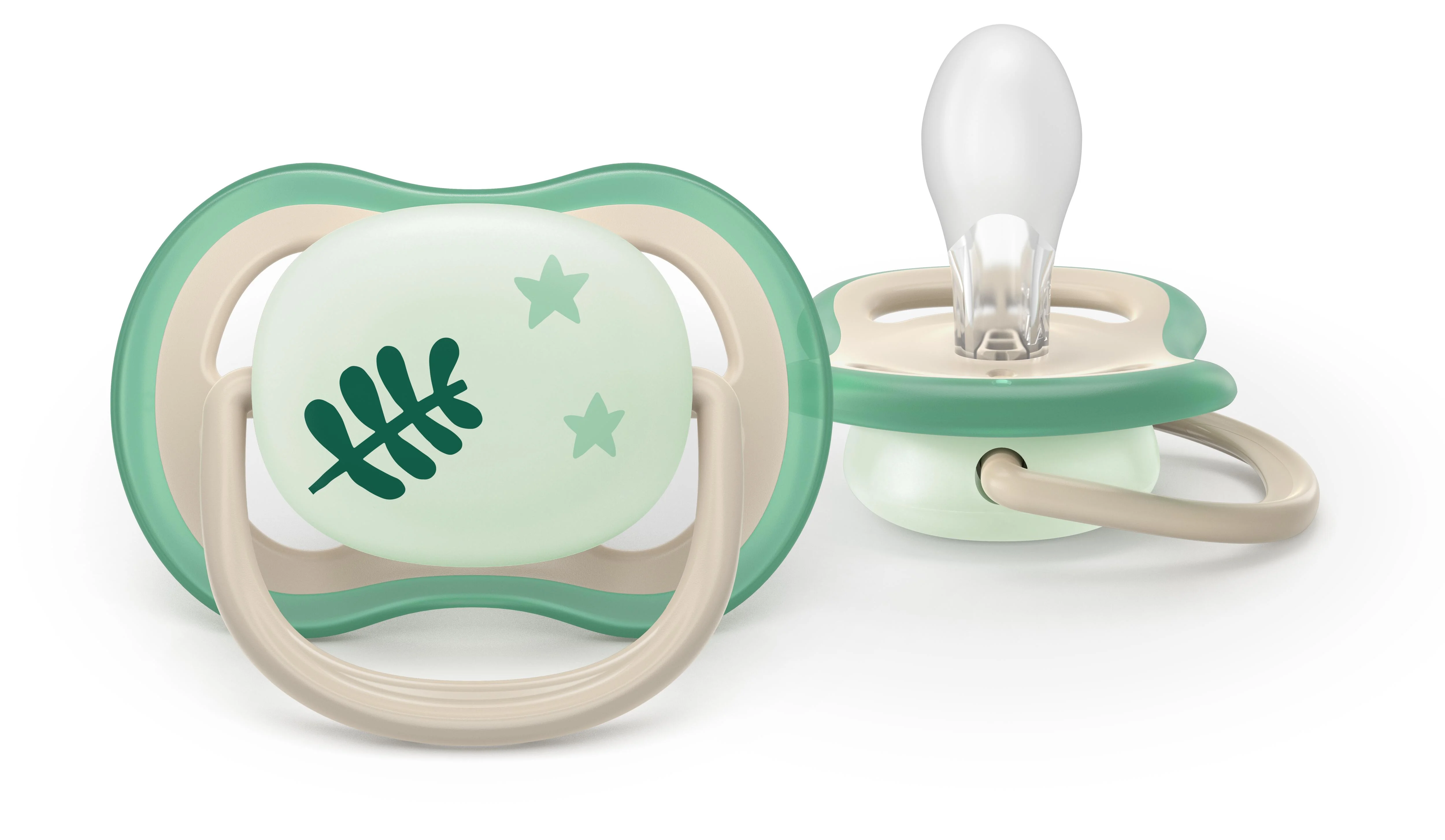 Philips AVENT - Cumlík Ultra air s obrázkom SCF376/31, nočný 6-18 m, neutral 2 ks