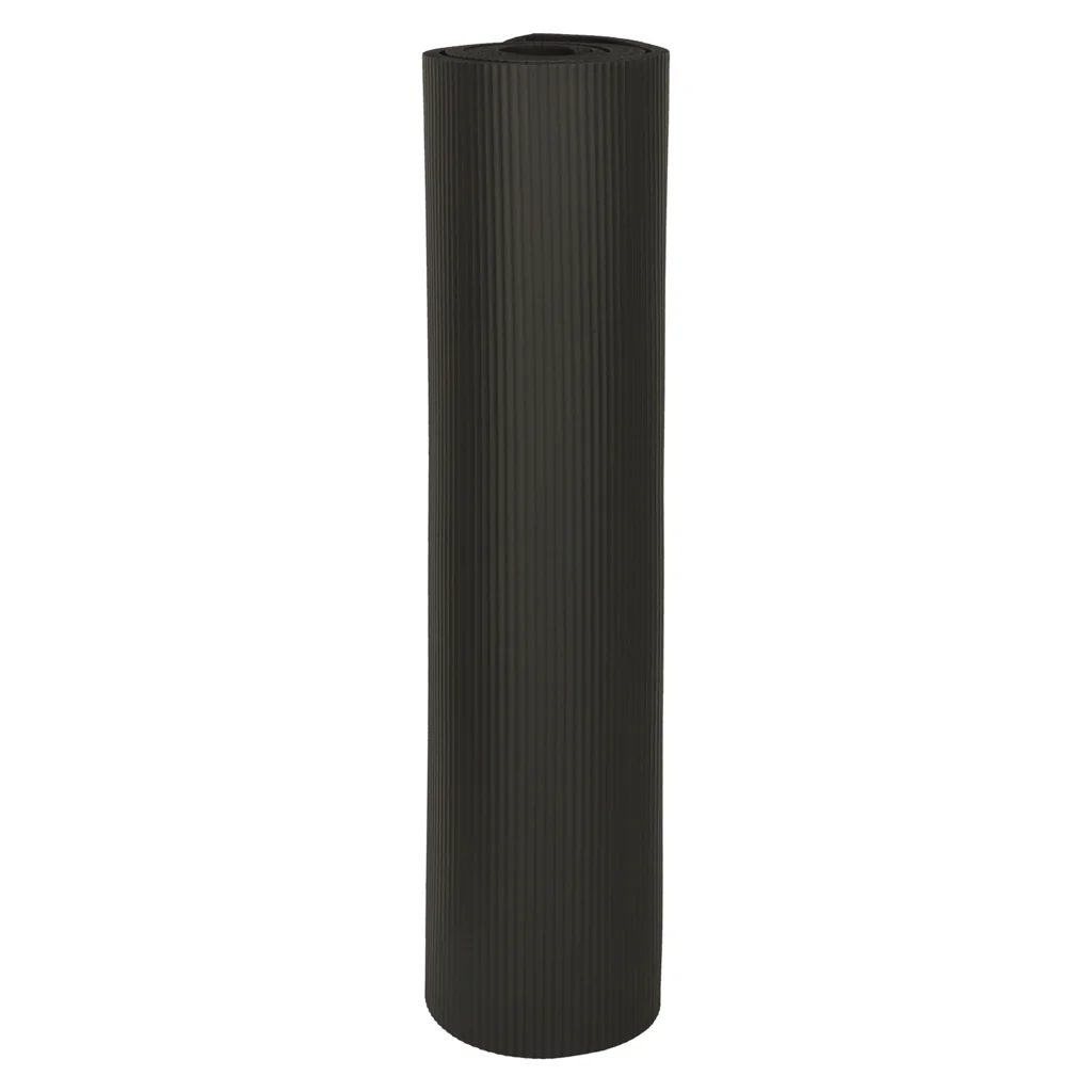 Hrubá joga podložka 185×83×1,5 cm – čierna + popruhy, obal 